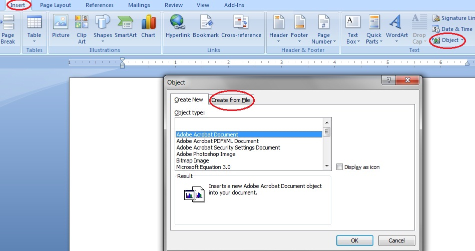 insert a pdf into word for mac 2011